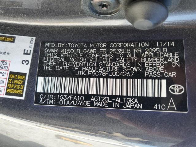 2015 TOYOTA SCION TC JTKJF5C78FJ004267