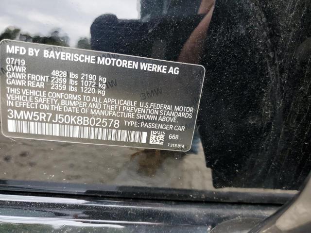 2019 BMW 330XI - 3MW5R7J50K8B02578
