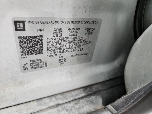 2020 CHEVROLET TRAX 1LT - 3GNCJLSB5LL301713