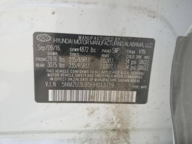 2017 HYUNDAI SANTA FE SPORT 5NMZU3LB5HH013719