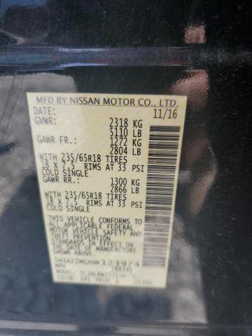 2017 NISSAN MURANO S 5N1AZ2MGXHN123974