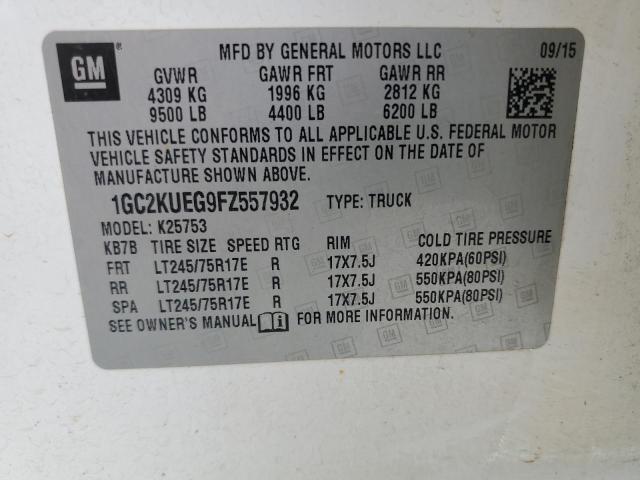 2015 CHEVROLET SILVERADO - 1GC2KUEG9FZ557932