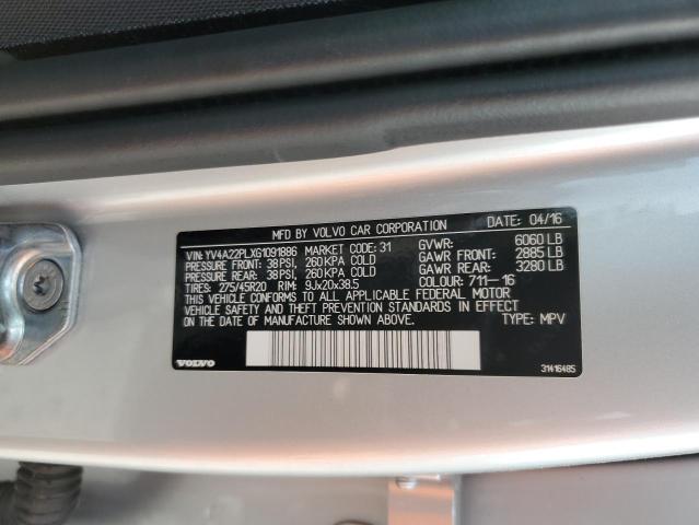 2016 VOLVO XC90 T6 - YV4A22PLXG1091886