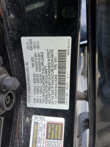 2016 HONDA CR-V TOURI 5J6RM4H94GL052899