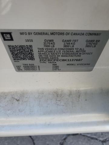 2019 CHEVROLET SILVERADO LD C1500 LT 2GCRCPEC8K1137687