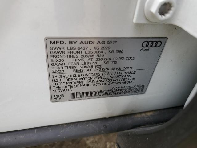 2018 AUDI Q7 PREMIUM WA1AHAF79JD012546