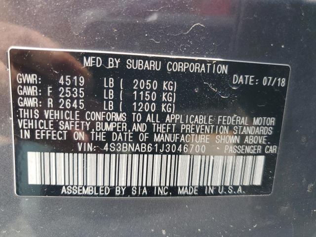2018 SUBARU LEGACY 2.5 - 4S3BNAB61J3046700