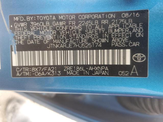 2017 TOYOTA COROLLA IM - JTNKARJE7HJ525174