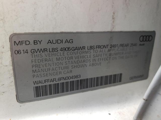 2015 AUDI A4 PREMIUM PLUS WAUFFAFL6FN004983