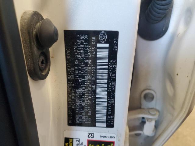 2020 TOYOTA CAMRY XLE - 4T1F11AK2LU400230