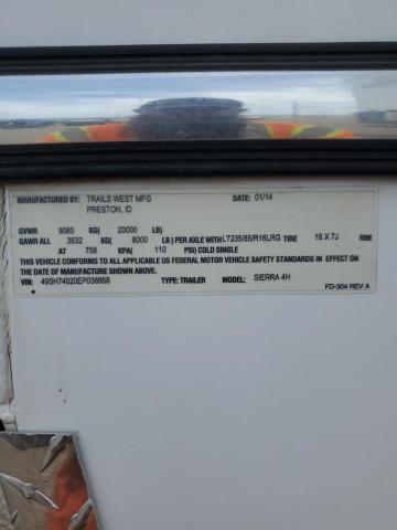 2014 TRAILSWEST UNKNOWN #3207436158