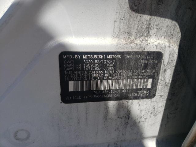 2018 MITSUBISHI MIRAGE ES - ML32A3HJ1JH010417