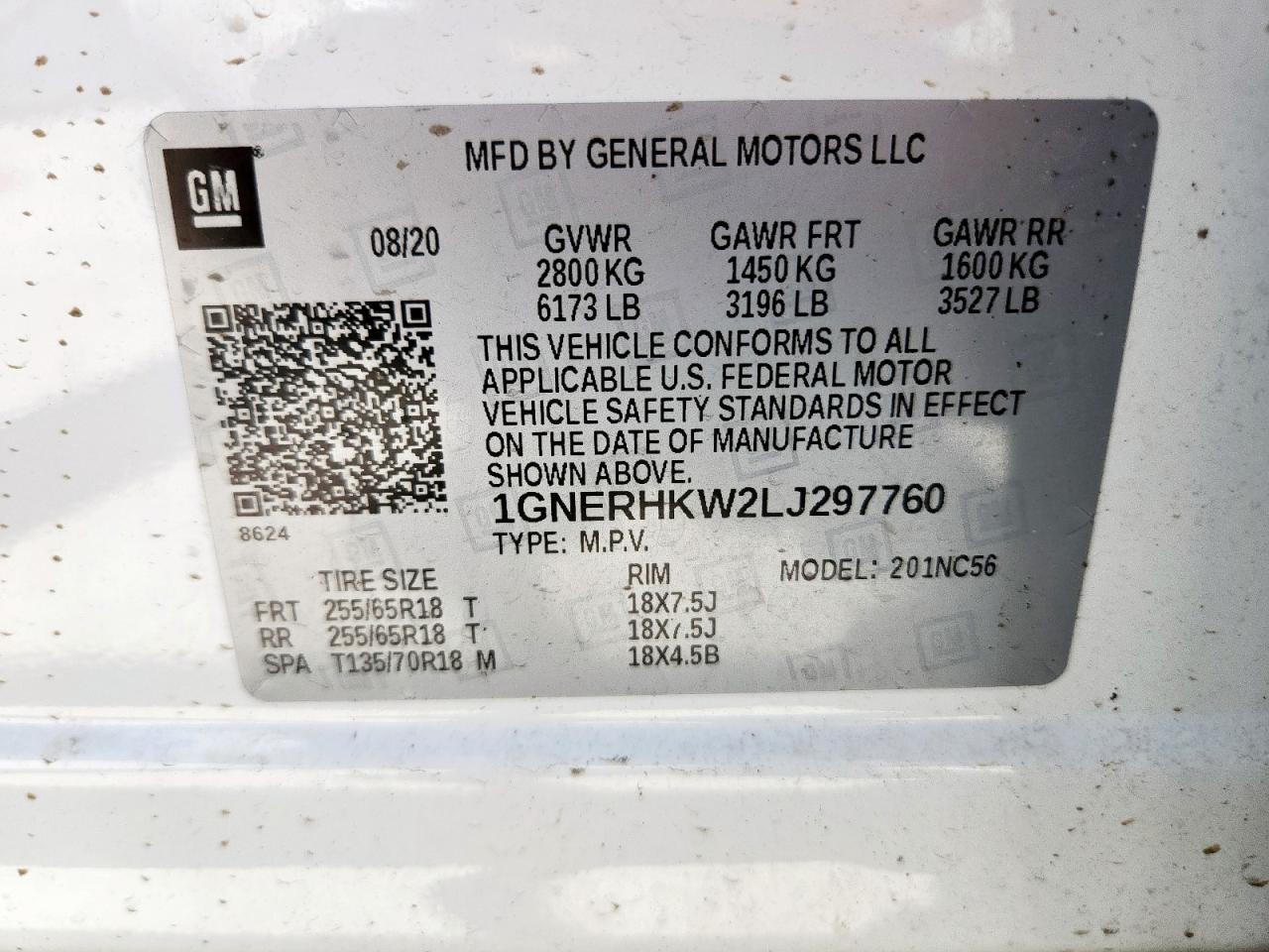 CHEVROLET TRAVERSE LT