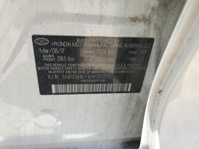 2017 HYUNDAI ELANTRA SE 5NPD84LF6HH202311