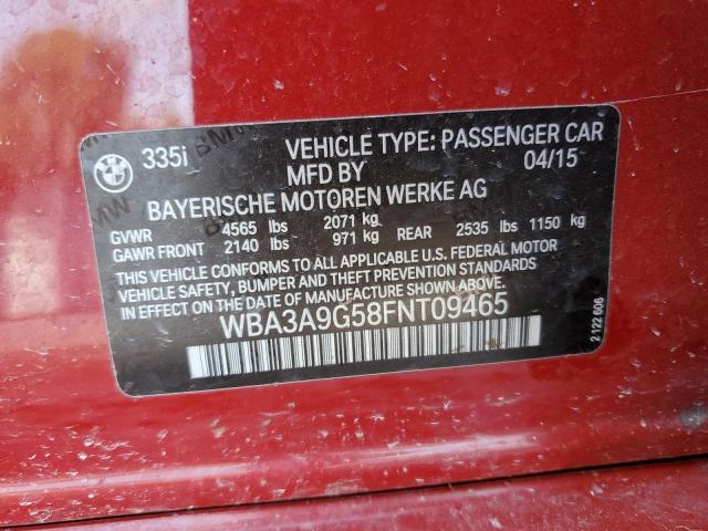 2015 BMW 335 I #3308243186