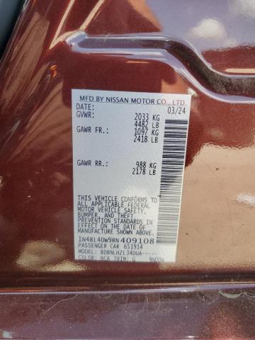2024 NISSAN ALTIMA SV 1N4BL4DW9RN409108
