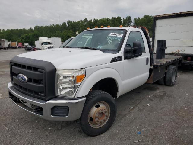 FORD F350 SUPER 2011 white chassis gas 1FDRF3H63BEA26934 photo #1