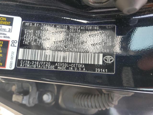 2014 TOYOTA CAMRY L - 4T1BF1FK7EU428620