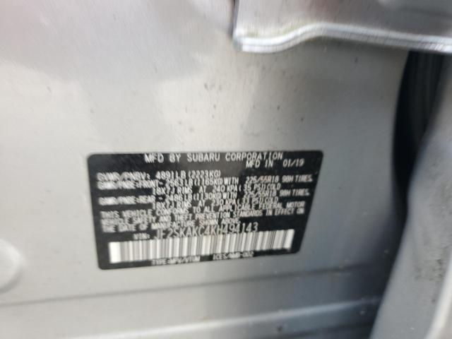 2019 SUBARU FORESTER S JF2SKAKC4KH494143