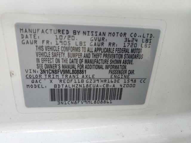 2021 NISSAN VERSA SR - 3N1CN8FV9ML808861