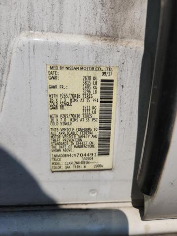 2018 NISSAN FRONTIER S 1N6AD0EV4JN704491