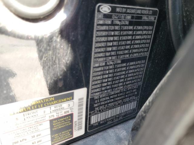2018 LAND ROVER RANGE ROVE SALYB2RN5JA770478