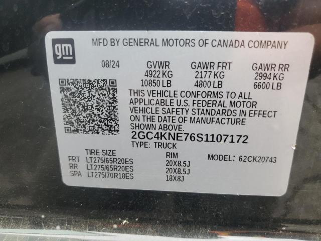 2025 CHEVROLET SILVERADO - 2GC4KNE76S1107172