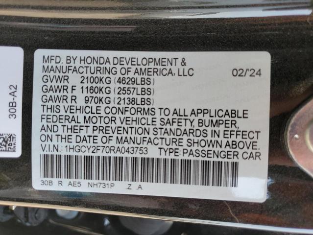 2024 HONDA ACCORD HYB 1HGCY2F70RA043753
