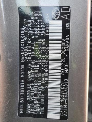 2017 TOYOTA COROLLA L - 2T1BURHE1HC861061