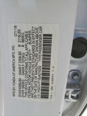 2018 HONDA ACCORD LX 1HGCV1F18JA216292