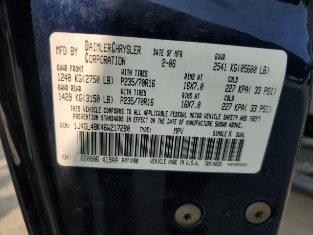 2006 JEEP LIBERTY SP #3293286459