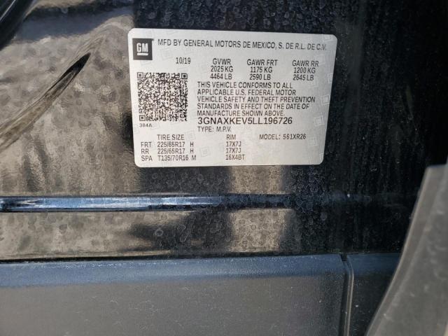 2020 CHEVROLET EQUINOX LT 3GNAXKEV5LL196726