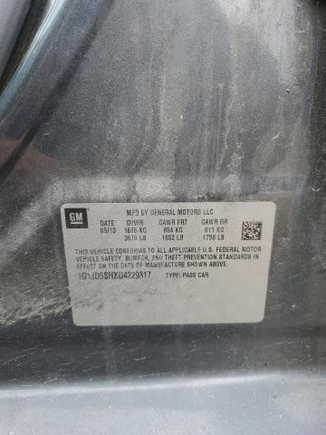2013 CHEVROLET SONIC LT - 1G1JD5SHXD4229317