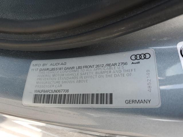 2018 AUDI A6 PREMIUM WAUF8AFC9JN067708