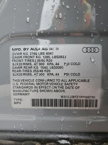 2024 AUDI Q4 E-TRON WA1LUBFZ1RP065795