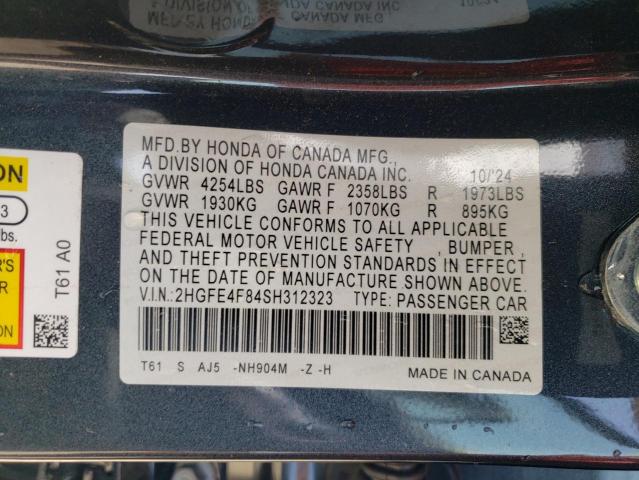 2025 HONDA CIVIC SPOR 2HGFE4F84SH312323