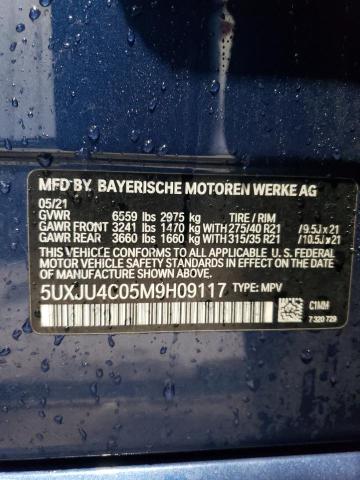 2021 BMW X5 M50I 5UXJU4C05M9H09117
