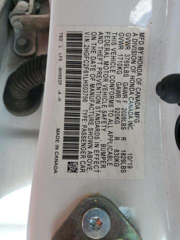 2020 HONDA CIVIC LX - 2HGFC2F61LH503756