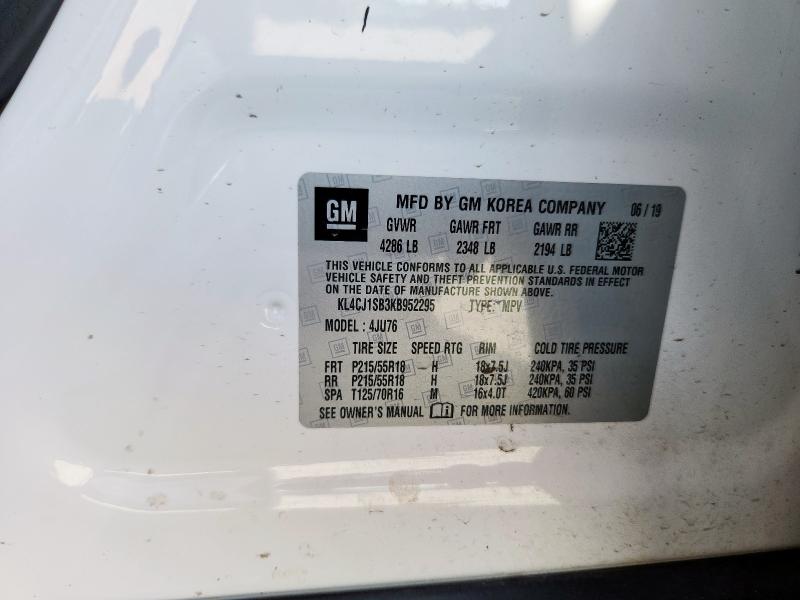 2019 BUICK ENCORE SPO KL4CJ1SB3KB952295