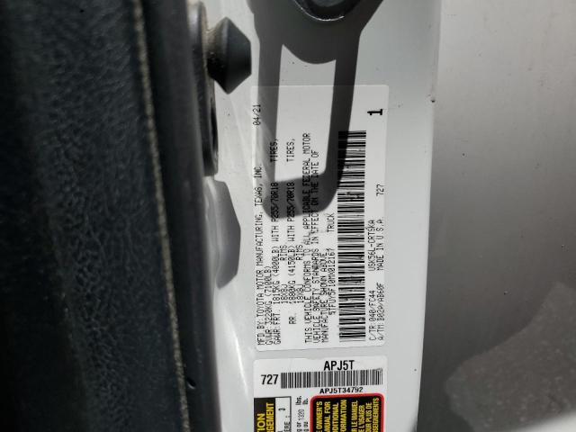 2021 TOYOTA TUNDRA DOU 5TFUY5F10MX012167
