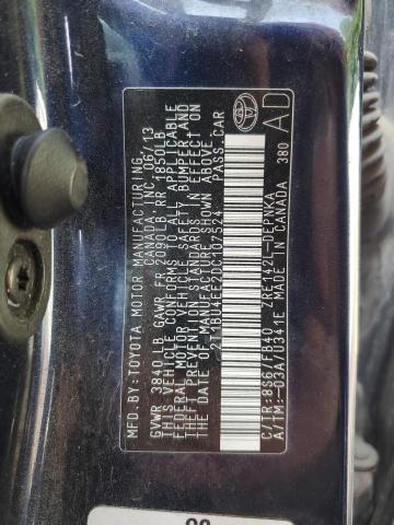 2013 TOYOTA COROLLA BA - 2T1BU4EE2DC107524