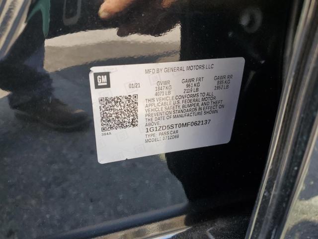 2021 CHEVROLET MALIBU  LT - 1G1ZD5ST0MF062137