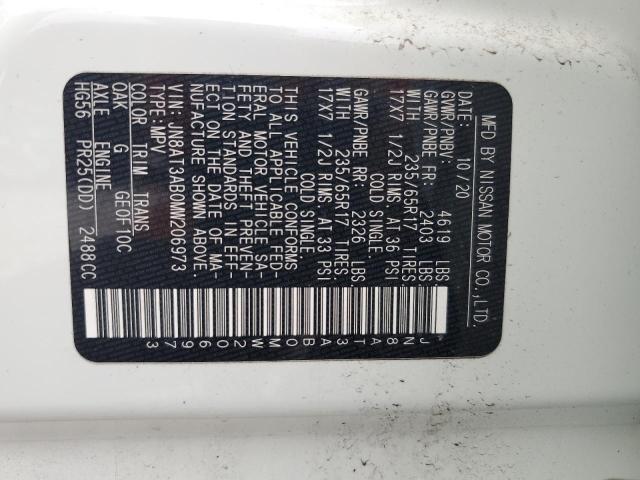2021 NISSAN ROGUE S - JN8AT3AB0MW206973