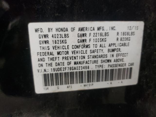 2016 ACURA ILX PREMIU 19UDE2F76GA023498