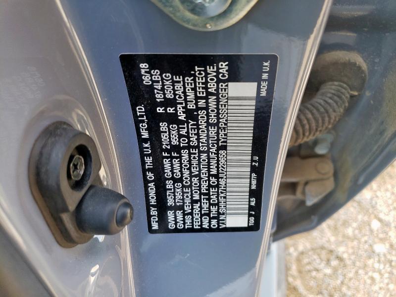 2018 HONDA CIVIC SPOR SHHFK7H46JU229658