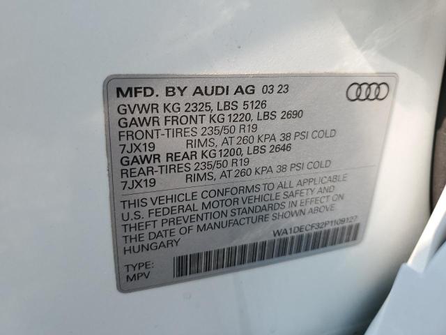 2023 AUDI Q3 PREMIUM - WA1DECF32P1109127