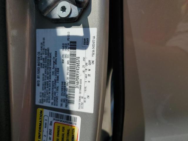 2015 FORD FUSION TIT - 3FA6P0K95FR268378
