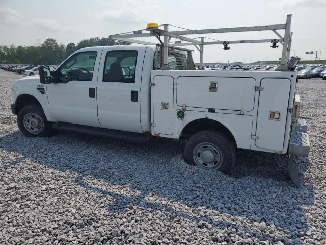 FORD F350 SRW S 2008 white crew pic diesel 1FTWW31R28EE12930 photo #3