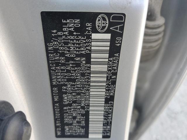2015 TOYOTA COROLLA L - 2T1BURHE2FC237878