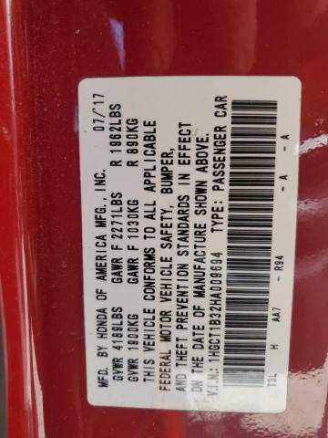 2017 HONDA ACCORD LX- 1HGCT1B32HA009694